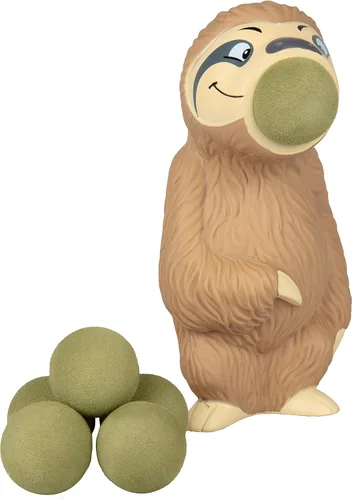 Miniatura 8 de Hog Wild Juguete Lanzador de Pelotas Alce - Relleno de Media Navideña Incluye 4 Pelotas de Espuma Suave - Aprieta para Lanzar Pelotas con Aire hasta