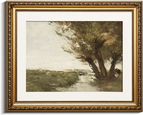 Miniatura 20 de VIYYIEA Arte de Pared con Marco Dorado Impresión en Lienzo Decoración del Hogar para Sala de Estar Mujeres Leyendo Cuadros para Dormitorio Baño
