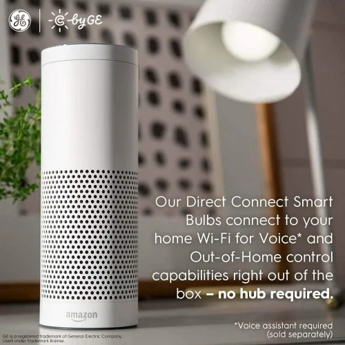 Miniatura 3 de C by GE - Bombilla LED inteligente BR30 a todo color, repuesto de 65 W, Bluetooth/Wi-Fi, funciona con Alexa + Google Home sin concentrador