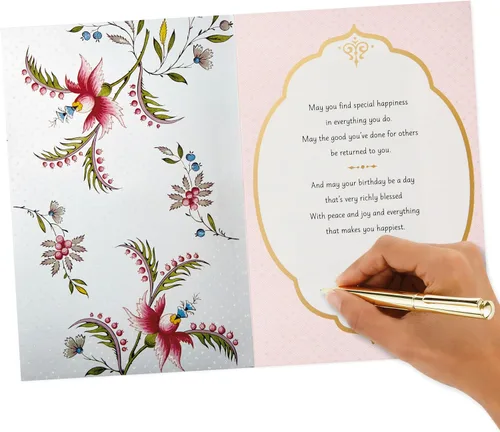 Miniatura 5 de Tarjeta de cumpleaños Hallmark Golden Thread (Un deseo de cumpleaños)