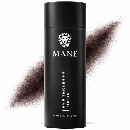 Miniatura 17 de Mane Fibras de construcción del cabello para mujeres y hombres, para cabello fino y delgado, peinado más grueso y completo, oculta las manchas Negro