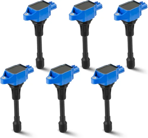 Paquete de 6 bobinas de encendido compatibles con Infiniti EX37 FX37 FX50 M37 M56 Q40 Q50 Q60 Q70 Q70L QX50 QX70 Nissan 370Z 3.7L 5.6L V6 V8,