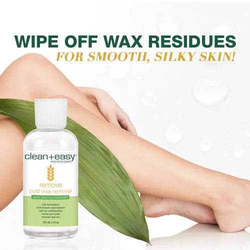 Miniatura 2 de Clean + Easy Remove: removedor de cera para la piel con aceite de germen de trigo, limpiador post encerado, 5 onzas