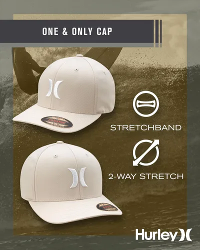 Miniatura 93 de Hurley Gorra de béisbol para hombre - Flexfit - Gorras de béisbol ajustadas para hombre (tamaños: S-XL)
