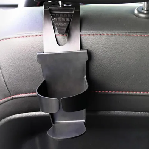 Miniatura 8 de Soporte universal para portavasos de asiento trasero de automóvil, reposacabezas para colgar botellas de agua y bebidas, soporte de almacenamiento