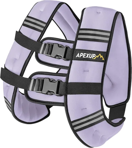 Miniatura 35 de APEXUP - Chaleco con peso de 5, 10, 15, 20, 25 y 30 libras para hombre y mujer, con rayas reflectantes, equipo para entrenamiento de fuerza y correr