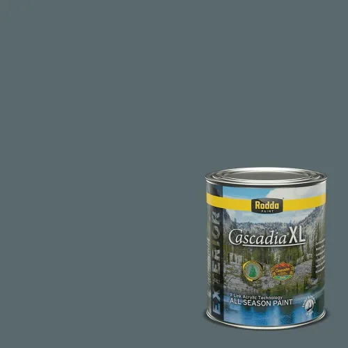 Miniatura 128 de Rodda Paint CASCADIA XL Pintura e imprimación satinada exterior en uno, cuarto de galón, Acapulco Dive