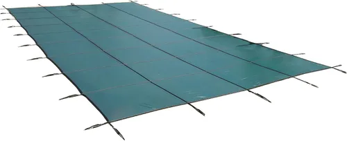 Miniatura 4 de Cubierta de seguridad rectangular para albercas, para proteger contra la suciedad, Verde