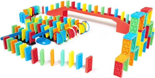 Miniatura 3 de Bulk Dominoes Kit de dominó cinético Juego de dominó, juguetes pequeños STEM STEAM, juegos familiares para niños, juguetes y juegos para niños