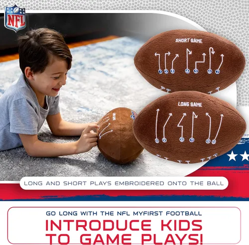 Miniatura 2 de Franklin Sports MyFirst Pelotas Deportivas de Felpa Suave - Juguete de Peluche Relleno de Baloncesto, Béisbol + Fútbol Americano para Niños - NBA