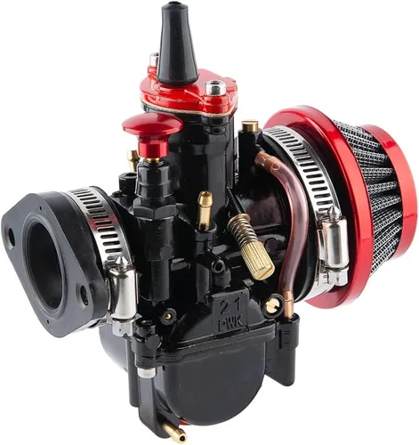 Miniatura 7 de Carburador PWK de 21 mm, carburador de carreras para motocicletas de 50 cc a 100 cc, kits de carburador de motor 2T 4T para motos de cross