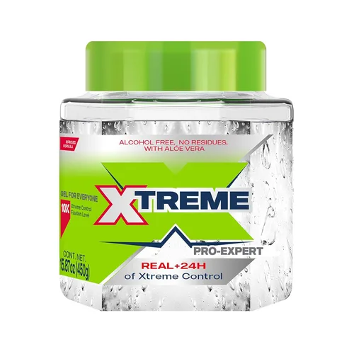 Miniatura 9 de Gel de peinado Xtreme Pro-Expert transparente, sin alcohol, control extremo de 24 horas con aloe vera, frasco de 35.27 oz (paquete de 6)