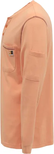 Miniatura 2 de KONRECO Camisas FR para hombre resistentes al fuego/ignífugo CAT2 7oz algodón dos tonos y camisa Henley