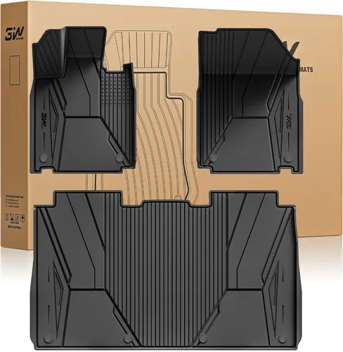 Miniatura 22 de 3W – Tapetes y revestimiento para maletero compatibles con Tesla Model S 2021-2026, tapetes TPE para todo tipo de clima con ajuste personalizado