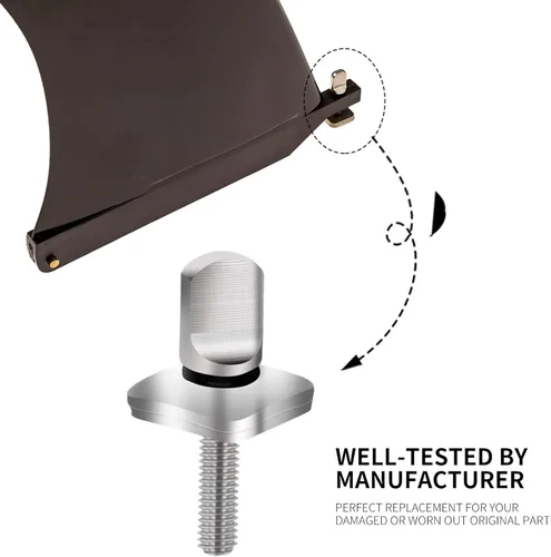 Miniatura 6 de Tornillo de aleta de acero inoxidable 316, sin herramienta, compatible con longboard y S-UP accesorios de surf, paquete de 2