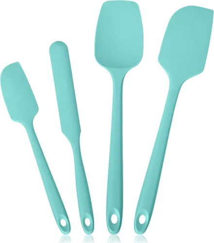 Juego de espátulas resistentes al calor de 316°C, juego de raspadores de silicona sin costuras para cocina de alta temperatura, apto para alimentos,