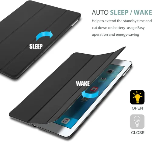 Miniatura 6 de ProCase Funda Inteligente para iPad Air de 10,5" 3ª Generación 2019 / iPad Pro 2017, Funda Delgada con Soporte con Parte Trasera Translúcida Negro