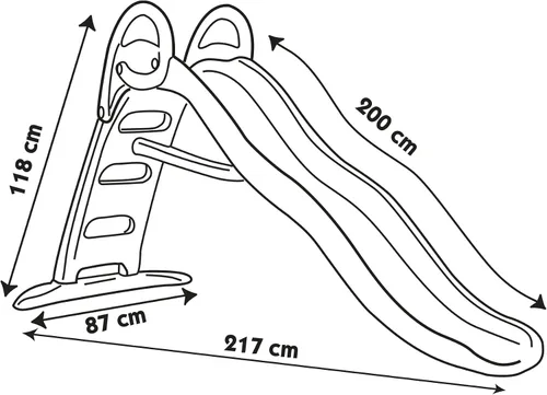 Miniatura 3 de Smoby - Funny Slide - 6.6 ft Slide - Juego al aire libre para niños - a partir de 2 años - 820404