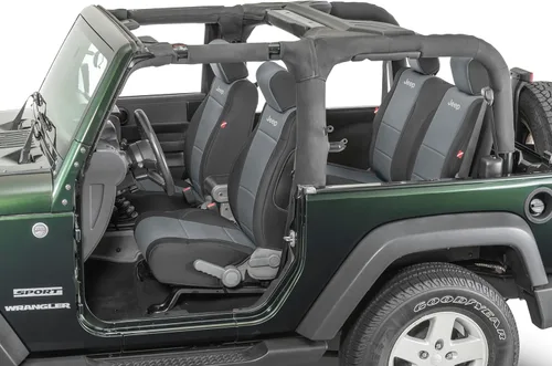 Miniatura 21 de Diver Down Neoprene Seat Cover Set - Fits Jeep JK 2007-2018 Wrangler 2-Door - Front and Back Seat Set - Custom Fit - Soft Padded Cushion Feel