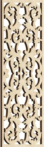 Miniatura 146 de Meadville Paneles decorativos de pared de madera con calado, 9 3/8 pulgadas de ancho x 24 3/8 pulgadas de alto x 1/4 de alto, aliso