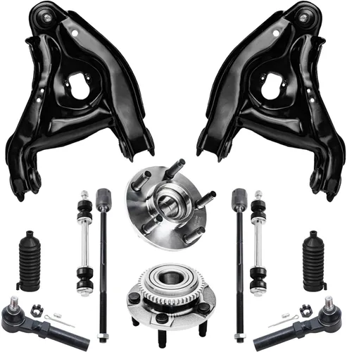 Miniatura 34 de Detroit Axle - Kit de nudillos de dirección delantera izquierda para Ford Edge Lincoln MKX 07-10, cojinete de rueda del lado del conductor, nudillo