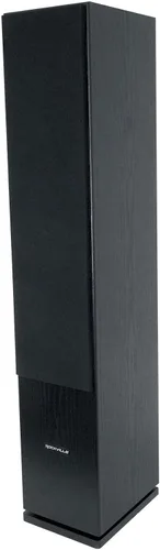 Rockville RockTower 64B - Altavoz de torre pasivo, 4 ohmios, negro, sonido de alta fidelidad, rejilla desmontable, 3 vías, 6.5 pulgadas, 500 W, MDF,