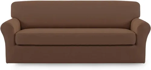 Miniatura 39 de Easy-Going Funda de Sofá Elástica de Microfibra de 2 Piezas – Cubierta de Sofá Suave Ajustada de Spandex, Protector de Muebles Lavable con Parte