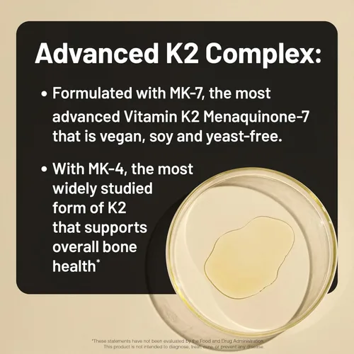 Miniatura 7 de NatureWise Suplemento de vitamina K2 de 600 mcg con MK-7 100mcg y MK-4 500mcg - Fórmula mejorada biodisponible - Complejo K para la salud ósea