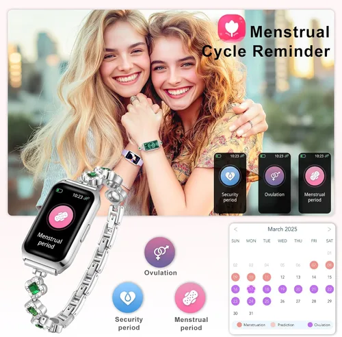 Miniatura 8 de Smart Watches for Women,Fitness Tracker Watches with Sleep Monitor/Heart Rate/Blood Oxygen,IP68 Waterproof FitnessTracker with Long