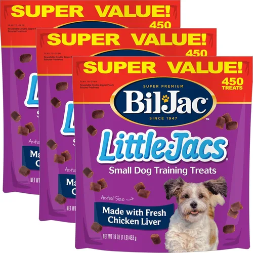 Miniatura 9 de Bil-Jac Little Jacs - Golosinas para el hígado, paquete de 4 onzas