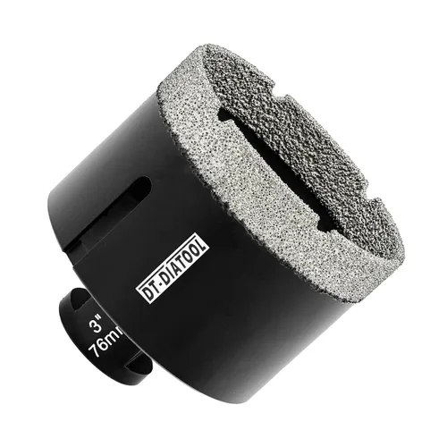 Miniatura 16 de DT-DIATOOL Broca de núcleo de diamante de 1/4 pulgada con hilo 5/8"-11 de vacío soldado para baldosas de porcelana, cerámica, gres, mármol, granito