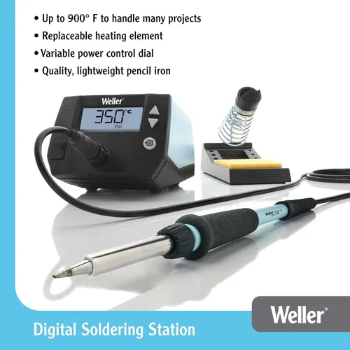 Miniatura 3 de Weller WE1010NA Estación de soldadura digital con cable de soldadura Weller, diámetro: 0.020 pulgadas. Peso: 3.527 onzas, aleación Sn60Pb40