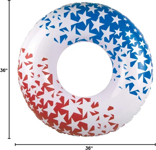 Miniatura 7 de Poolmaster American Stars - Flotadores inflables para piscina para niños y adultos