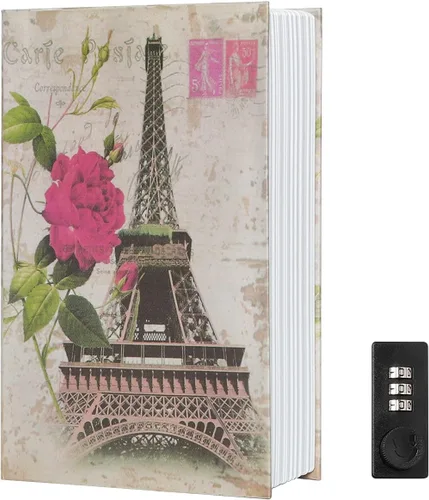 Miniatura 14 de Caja Fuerte de Libro para Almacenamiento, Caja de Seguridad con Cerradura de Combinación Premium, Caja Fuerte de Libro Portátil, Perfecta para Casa