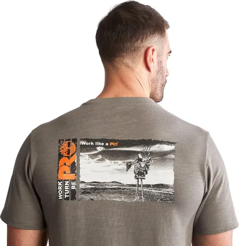 Miniatura 5 de Timberland PRO Camiseta de manga corta con estampado de molino de viento para hombre