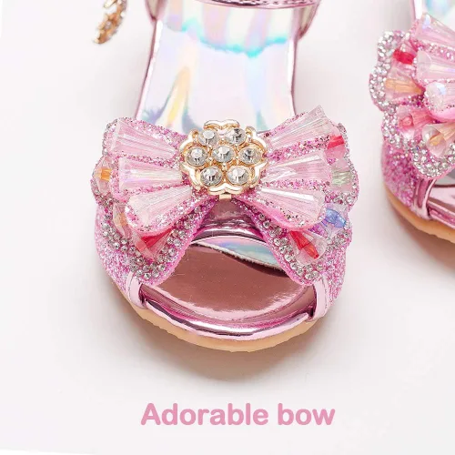 Miniatura 4 de Osinnme - Sandalias de boda para niña pequeña y grande