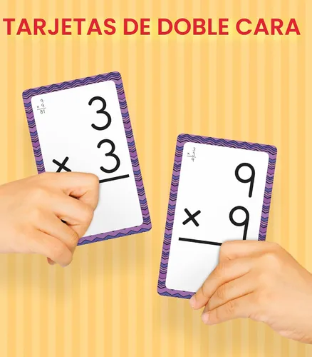 Miniatura 6 de Carson Dellosa Education Tarjetas flash de división, fracciones y multiplicación, 3 juegos de tarjetas didácticas, juegos de matemáticas para niños