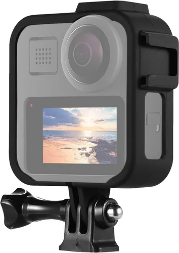 Miniatura 5 de Andoer Funda de cámara de acción para cámara de plástico con marco protector de carcasa de vlog con soportes dobles de zapata fría para cámara