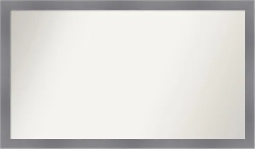 Miniatura 521 de Amanti Art Espejo personalizado, espejo de baño gris plomo a rayas, espejo de pared o espejo de tocador de baño sobre el fregadero