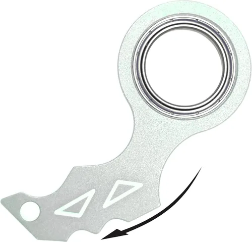 Miniatura 14 de YIPUKIYI Llavero Giratorio Anillo de Dedo Llave Cadena Giratorio Anillo de Dedo Tipo Juguete para Hombres, Mujeres y Niños (Negro)