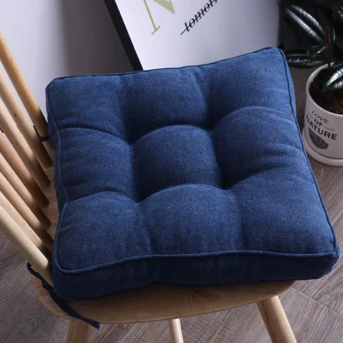 Miniatura 2 de Cojín redondo suave para silla, cojín acolchado antideslizante, cojines de asiento suaves y cómodos para sillas de cocina, comedor y oficina