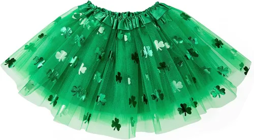 Miniatura 50 de Century Star Tutú de 4 capas para niñas pequeñas, faldas de ballet de tul para baile de princesa, esponjoso, para fiestas de cumpleaños de 2 a 8 años