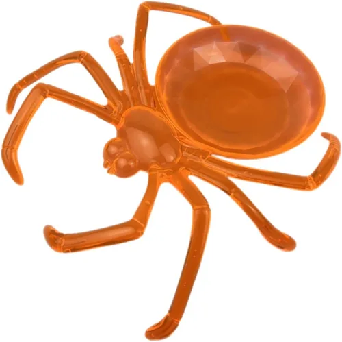 Miniatura 13 de Cuencos de cesta de tela de araña de Halloween, soporte de plástico para dulces para truco o trato, decoraciones de agarre a mano para suministros F