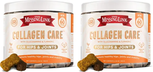 Miniatura 8 de The Missing Link Collagen Care - Masticables suaves para cadera y articulaciones, 60 unidades, movilidad diaria y apoyo antiinflamatorio para perros