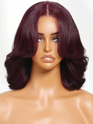 Miniatura 23 de UNICE Yaki Peluca Bob Recta de Cabello Humano con Cordón Adiós Nudos Sin Pegamento 7x5 Pelucas Frontales de Encaje de Cabello Humano Pre Desplumadas