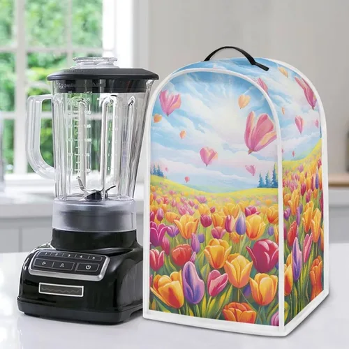 Miniatura 12 de Aztec Cow - Funda para batidora de girasoles con mango superior, ligera, lavable, para cocina, cafetera, decoración de procesadores de alimentos