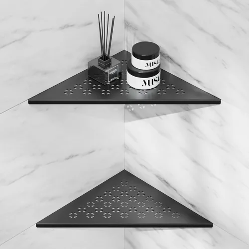 Miniatura 13 de lives Estante de ducha esquinero con diseño de ranura de 10 pulgadas, estantes de ducha empotrados para pared de azulejos, estantes esquineros