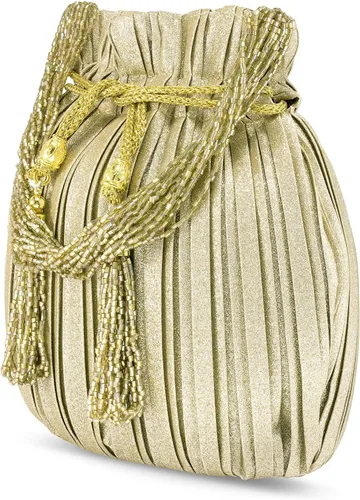 Miniatura 6 de Aheli Potli Bags for Women Evening Bag Clutch Ethnic Bride Purse with Drawstring (P63)