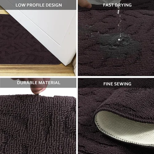 Miniatura 6 de TOONOW Tapetes de Interior para Puerta Delantera, 32"x17 pulgadas, Alfombra de Cocina de Perfil Bajo Lavable a Máquina, Tapete de Entrada