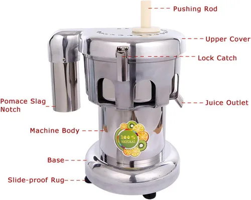 Miniatura 3 de 110V 750W Eléctrico de Acero Inoxidable Vegetales y Frutas Fabricante de Jugo Exprimidor Centrífugo Máquina de Prensa de Jugo Comercial 11.0-22.0
